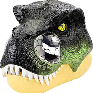 اسباب بازی ماسک سر دایناسور بزرگ با فک متحرک Dinosaur head mask _اسباب بازی اکشن فیگور